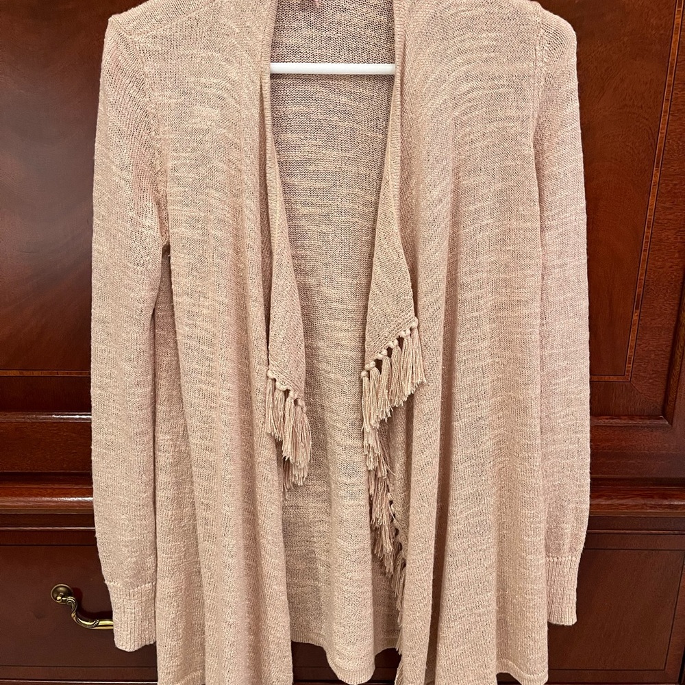 Lilly Pulitzer waterfall drape front cardigan size small